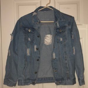 Light wash denim jean jacket